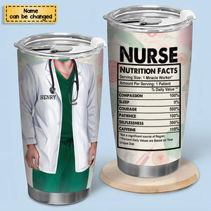 Nurse Nutrition Facts - Personalized Tumbler