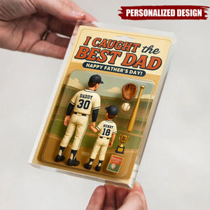 We Caught the Best Dad Baseball-Personalized Acrylic Plaque-Father's Day Gift