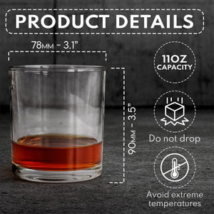 Anniversary Gift For Him/ Her - Personalized Couple Whiskey Glass