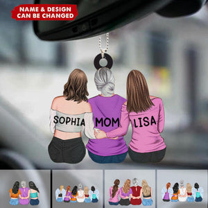 Personalized Mother & Daughter Car Ornament