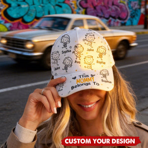 This Grandpa Grandma Mommy Daddy Belongs To Doodle - Personalized Classic Cap