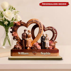 From Our First Kiss Till Our Last Breath-Personalized Acrylic Plaque