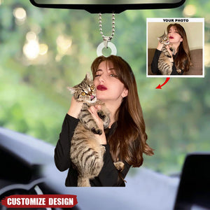 Personalized Pet/Dog/Cat Upload Photo Hanging Ornament