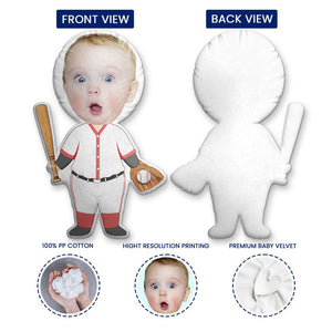 Custom Photo Funny Kid Dream Jobs - Gift For Children, Grandkids - Personalized Shaped Pillow