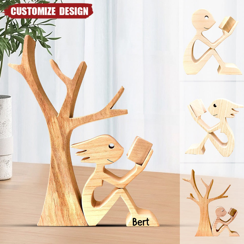 Making Wooden People Reading With Personality
