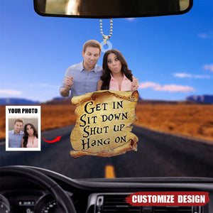 Get In Personalized Car Ornament - Gift For Family Or Friend