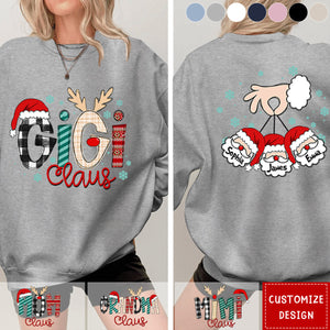 Personalized Mom Grandma Heart Sweatshirt - Great Gift For Grandma