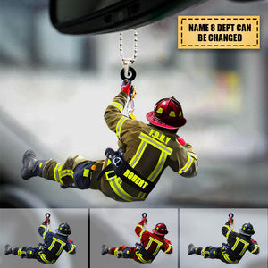 New Release Personalized Firefighter Two Sided hanging Ornament