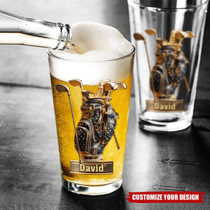 Look For Balls - Personalized Golf Beer Glass