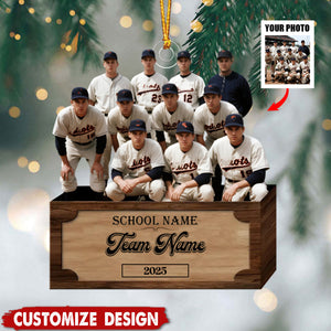 Personalized Baseball Ornament - Gift For Baseball Lovers