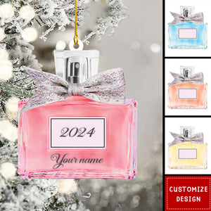 Personalized Perfume Bottle Christmas Ornament Gift For Perfume Lovers - 2024 New Release