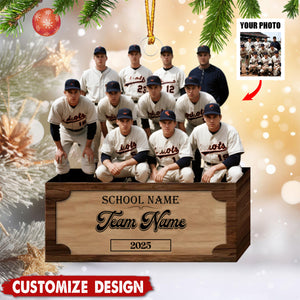 Personalized Baseball Ornament - Gift For Baseball Lovers