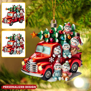 Nana's Cute Little Snowman - Personalized Grandma Ornament