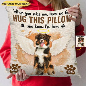 I'm Here In Your Heart - Memorial Personalized Pillow - Sympathy Gift For Pet Owners, Pet Lovers