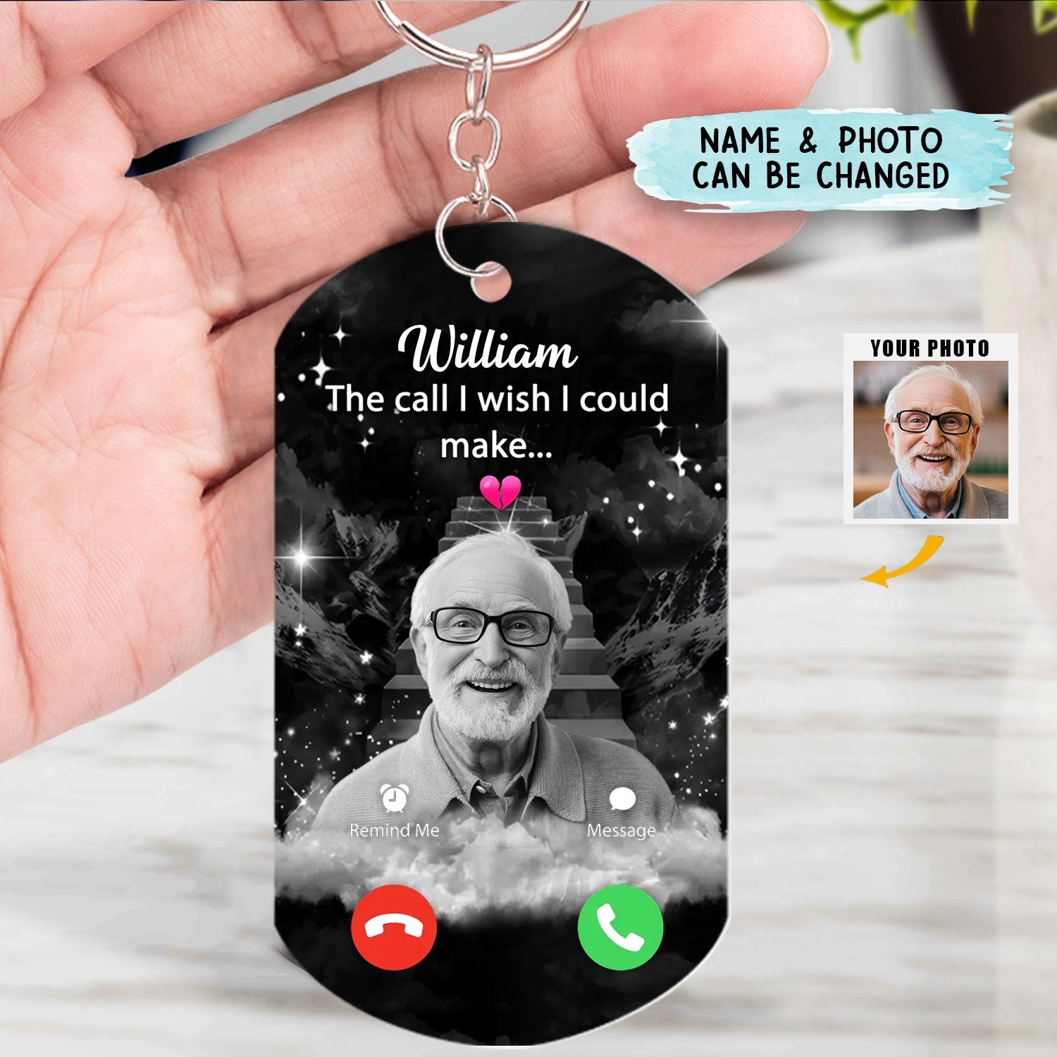I Wish I Could Make - Personalized Memorial Stainless Keychain