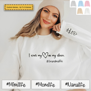 I Wear My Heart on My Sleeve-Custom Sweatshirt