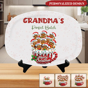 Grandma's Perfect Batch Christmas - Personalized Platter
