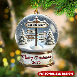 Merry Christmas-Personalized Family Ornament