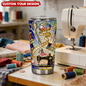 Love Sewing - Personalized Sewing Tumbler