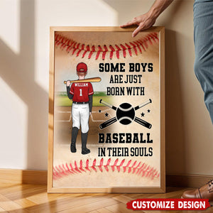Practice Like You've Never Won - Family Personalized Baseball Poster