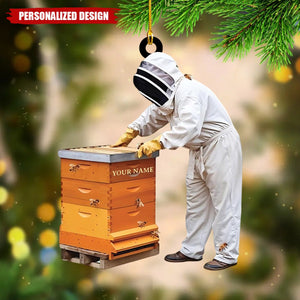 Personalized Beekeeper Ornament-Gift For Honeybee Keeper