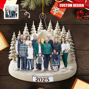 Custom Photo Acrylic Ornament - Personalized Christmas Birthday Gifts For Mom, Dad, Kids - Our Winter Wonderland
