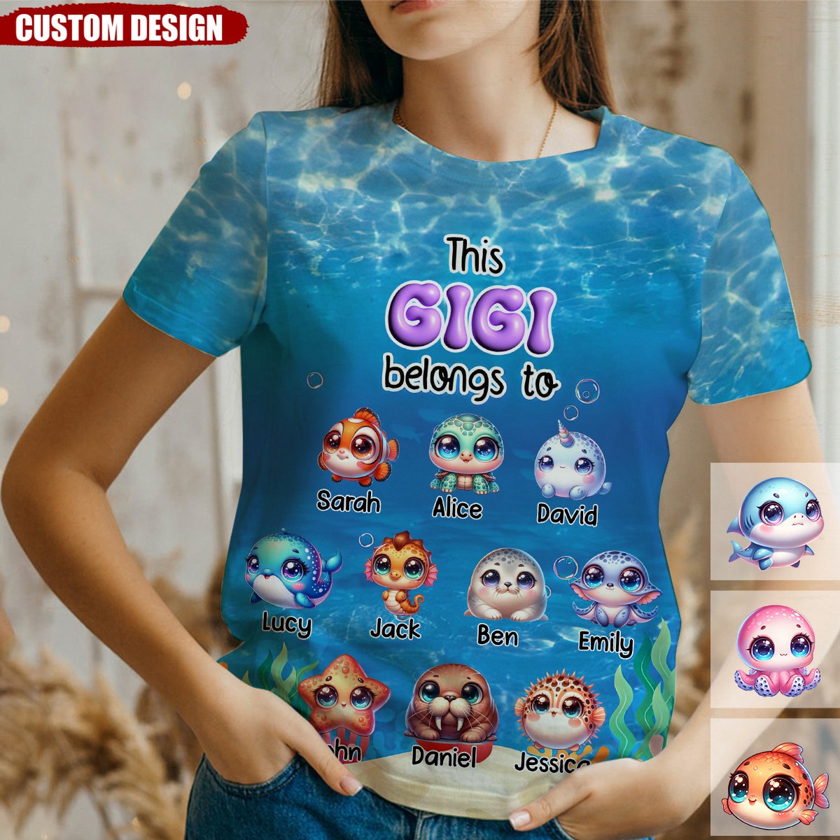 Gift For Grandma This Grandma Belongs To All-over 3D T-Shirt