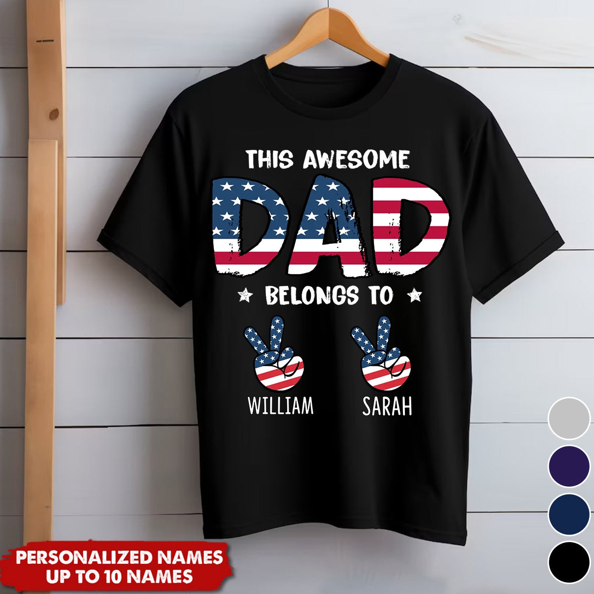 You Are Always Awesome To Us - Family Personalized T-shirt - Gift For Dad, Grandpa