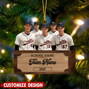 Personalized Baseball Ornament - Gift For Baseball Lovers