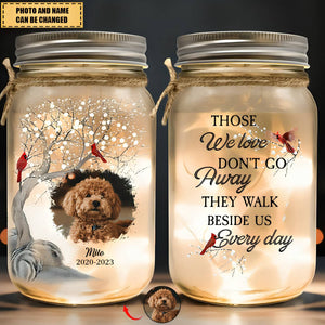 I Am Always With You - Memorial Personalized Mason Jar Light - Sympathy Gift For Family Numbers