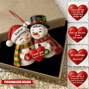 Our Christmas Together-Personalized Snowmen Ornament
