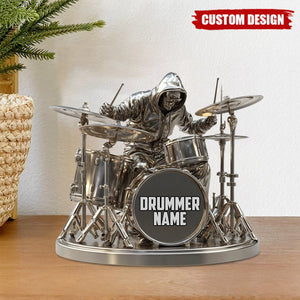 Cool Drummer - Personalized Drummer Custom Shaped Acrylic Plaque
