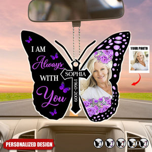 I Will Carry You With Me Memorial - Personalized Car Acrylic Ornament