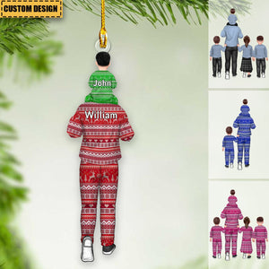 Personalized Dad and Kids Christmas Ornament - Gift For Dad,Family
