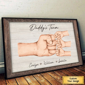 Together We're A Team - Family PersonalizedHorizontal Poster