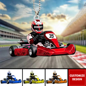 Personalized Race Car Ornament-Gift For Race Car Lovers
