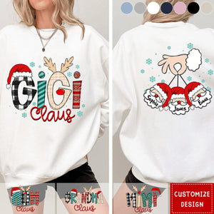Personalized Mom Grandma Heart Sweatshirt - Great Gift For Grandma