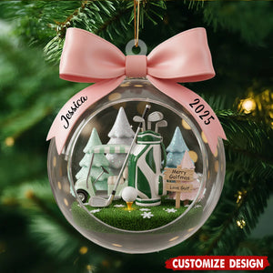 Personalized Golf Ornament - Gift For Golf Lovers