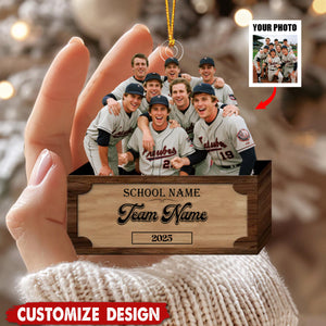 Personalized Baseball Ornament - Gift For Baseball Lovers