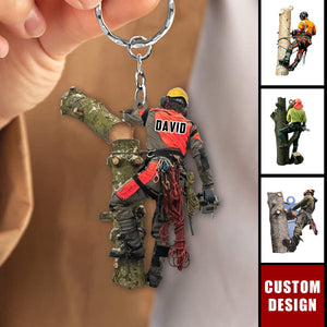 Personalized Arborist Keychain