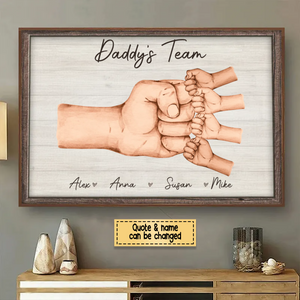 Together We're A Team - Family PersonalizedHorizontal Poster