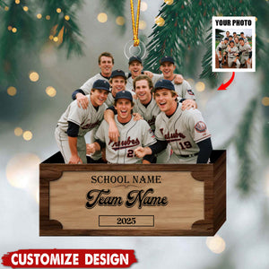 Personalized Baseball Ornament - Gift For Baseball Lovers