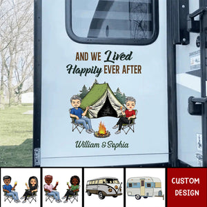 Drive Slow Drunk Campers Matter Husband Wife Camping Couple - Personalized Decal/Sticker