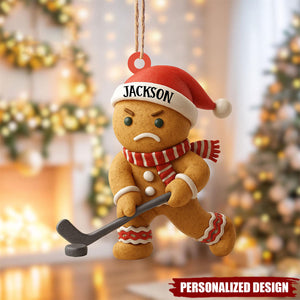 Personalized Hockey Player Ornament Gift for Hockey Lover