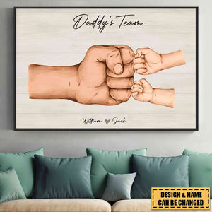 Together We're A Team - Family PersonalizedHorizontal Poster
