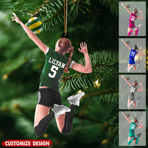 Personalized Volleyball/beach volleyball Acrylic Ornament-Gift For Volleyball Players/Lovers