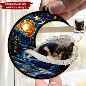Pet With Angel Wings - Personalized Suncatcher Photo Ornament