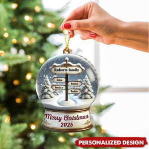 Merry Christmas-Personalized Family Ornament