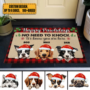 No Need To Knock - Personalized Doormat