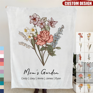 Grandma / Mom's Garden - Customized Winter Blanket